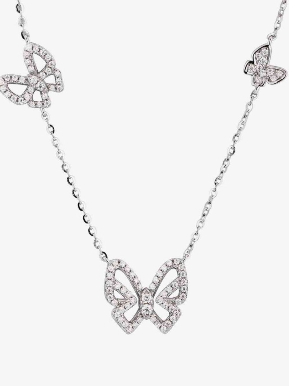 Moissanite Butterfly Shape Necklace | NWT